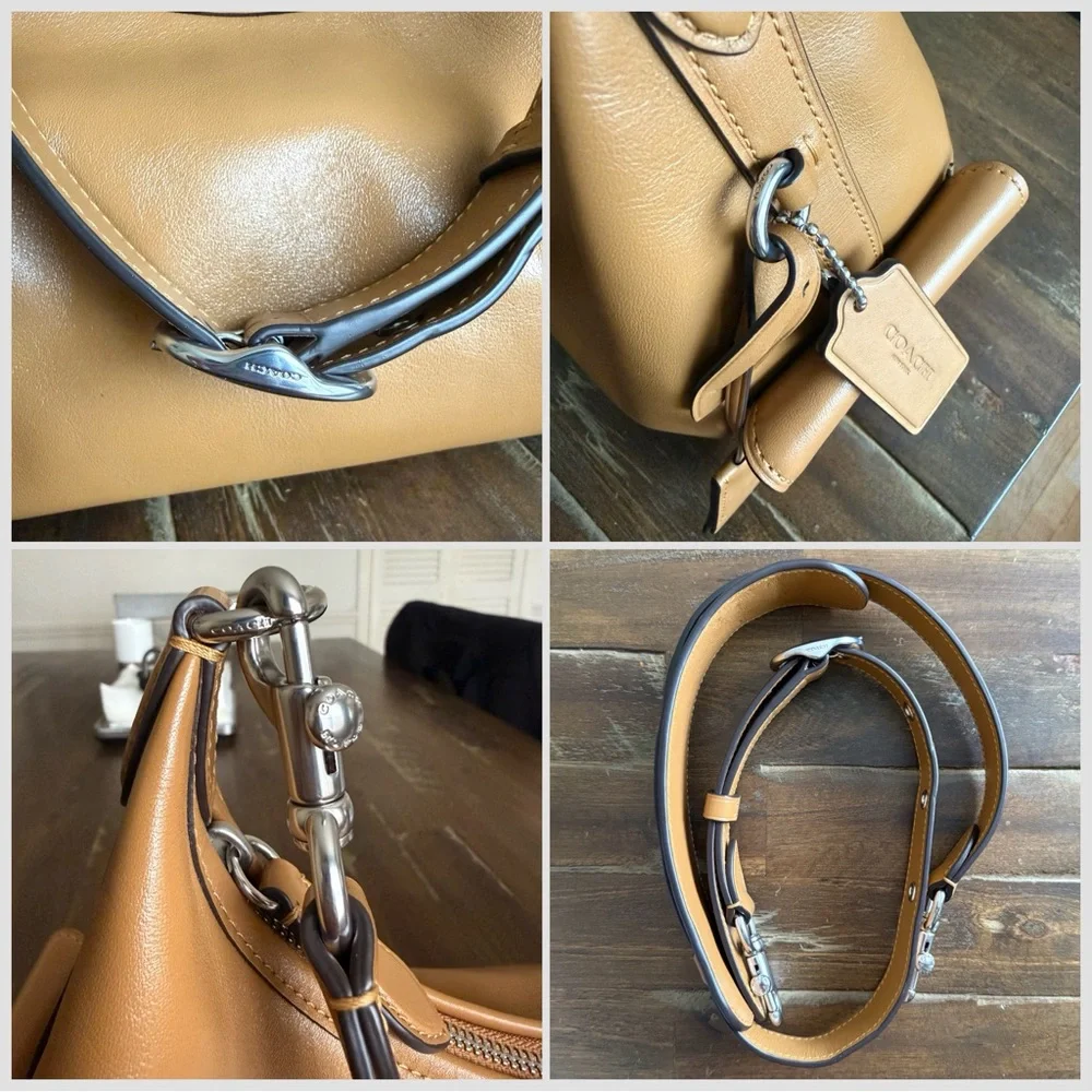 Coach Juliet Cargo in Glazed Honey Brown EUC - Picture 5 of 7